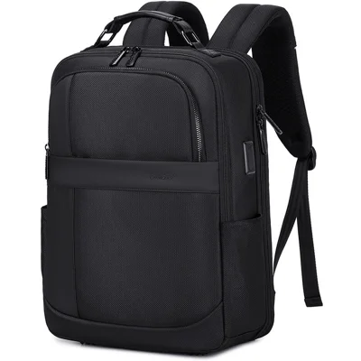 COOLBELL CB-8321 Waterafstotende Mannen Business Rugzak voor 15,6 Inch Laptop Schoudertas met USB+Type-C Externe Oplaagpoorten - Zwart