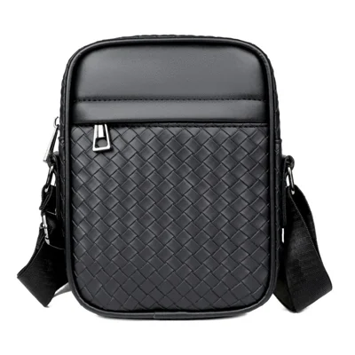 WEIXIER WD207 Bolso de Hombro para Hombre Bolso Cruzado de Negocios Bolso Mensajero Resistente al Agua para Desplazamientos y Trabajo - Negro