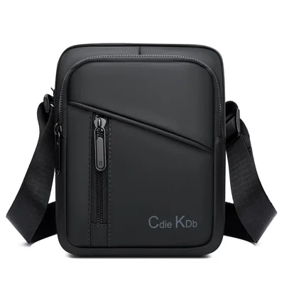 WEIXIER WD8040 Hombre Bolso de Hombro Bolso Cruzado Impermeable Ligero Bolso Pecho Multicapa para Viajes y Desplazamientos - Negro