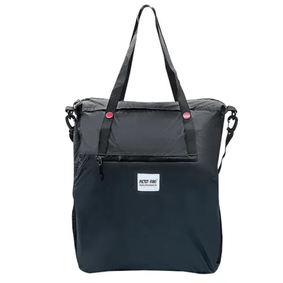 PICTET.FINO RH82 18L Lightweight Foldable Travel Tote Bag Single Shoulder Crossbody Bag - Black