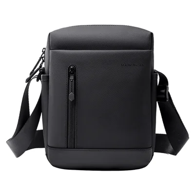 Bolso Cruzado MARK RYDEN MR209 Ligero de Gran Capacidad en Tela Oxford Bolso Bandolera Impermeable para Hombre para Ir al Trabajo y al Aire Libre - Negro
