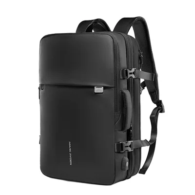 MARK RYDEN MR8057 Smart Vacuum Kompressionsrucksack 20-35 L erweiterbarer Laptoptasche Reiserucksack mit integrierter elektrischer Luftpumpe – Schwarz