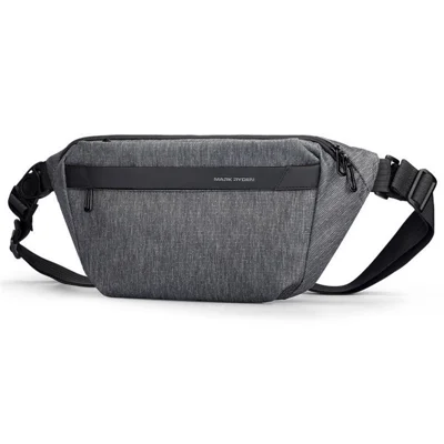 MARK RYDEN MR3809 Stilvolle Herren Damen Oxford-Tuch Brusttasche Lässige Umhängetasche - Grau