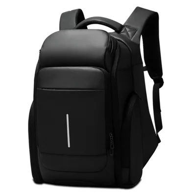 EURCOOL EC-0010 Business Commuting Men PVC Rucksack Große Kapazität Laptop Dual Schulter Tasche