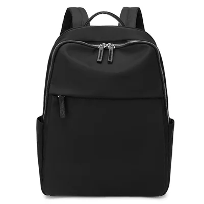 C9113 Medium / Large Travel Backpack Oxford Cloth 14inch / 16inch Laptop Daypack Casual Carry on Backpack - Medium / Classic Black