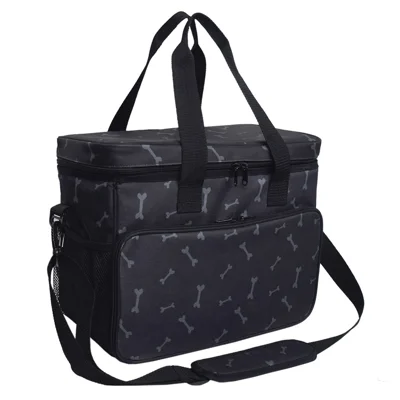 600D Oxford Cloth Bag Dog Food Treat Carrier Storage Pouch for Travel, Camping, Hiking