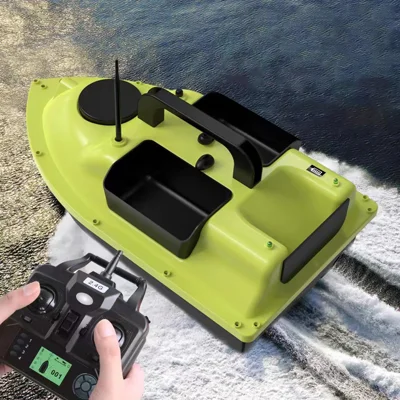 D18B 3 Bait Slot GPS Positioning Fishing Bait Boat for Lakes Rivers 500m Remote Control (CE Certified) - EU Plug