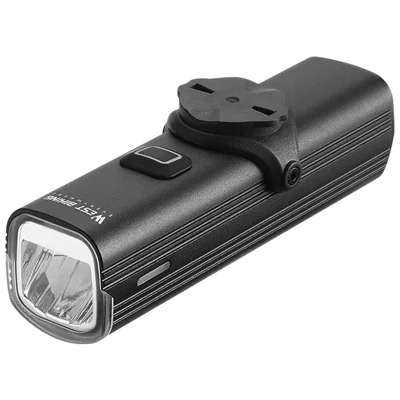 WEST BIKING YP0701435-431 Bright LED Bike Front Light Flashlight Rechargeable Night Cycling Safety Lamp - Hanging Mount