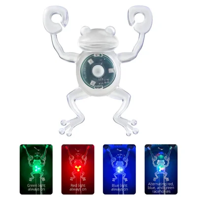 WEST BIKING YP0701452 Bicycle Rear Light Frog Shape Taillight Waterproof Safe Warning LED Light - Colorful Light