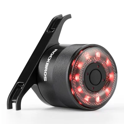 ROCKBROS Q1 Bike Tail Light Multi-Color LED Warning Lamp for Night Riding Road / Mountain Bike Cycling