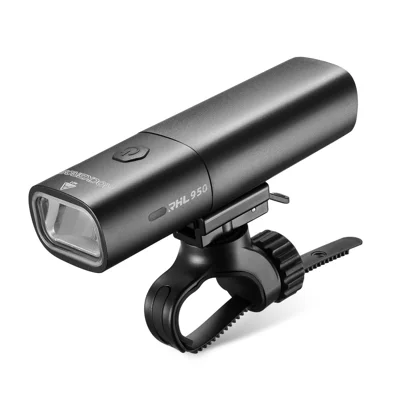 ROCKBROS RHL950 Bike Light 950 Lumens High Brightness Rechargeable LED Bicycle Headlight with Quick Release Mount - Black