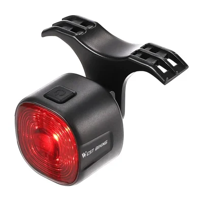 WEST BIKING WT09S Smart Auto Brake Sensor Tail Light 6 Modes IP66 Waterproof Bicycle Warning Lamp for Cycling - Smart Edition