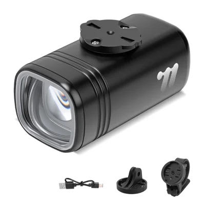 WEST BIKING YP0701511-512 Luce Bicicletta 1300LM Fari Bici Impermeabile IPX6 per Ciclismo - Nero / Montaggio Sospeso