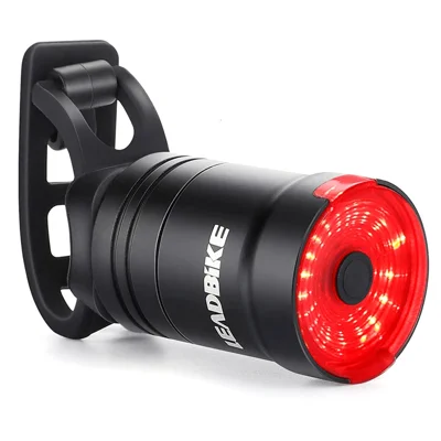 LEADBIKE LD43 Велосипедный светодиодный задний фонарь, водонепроницаемый, со светодиодной сигнализацией и поддержкой зарядки через USB - версия со ремешком