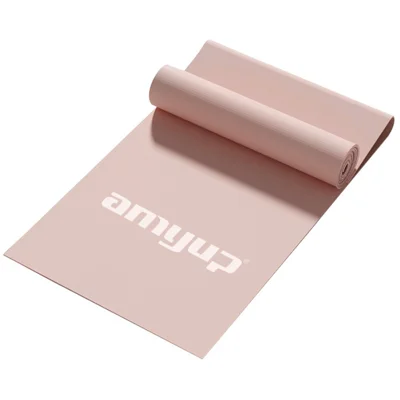 AMYUP 28 funtów Elastyczna Wstążka Treningowa Fitness Wstążka do jogi o regulowanym oporze Nieślizgająca się Wstążka ćwiczeniowa do nóg i pośladków - różowy