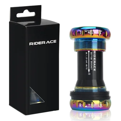 RIDERACE RR9348 Bicycle Bottom Bracket BB52 Sealed Ceramic Bearing Threaded Center Shaft - Multi-Color