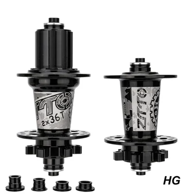ZTTO DR290 1 Pair MTB Bicycle 8-13 Speed Disc Brake Hub 32 Holes 6 Pawls Thru Axle Bike Disc Brake Hub - Black HG