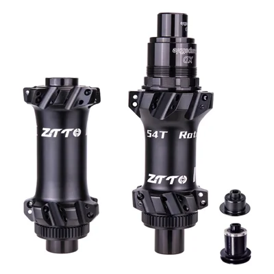 ZTTO M1 Aluminum Alloy 1 Pair MTB Bicycle Hub 28 Holes 54T Ratchet Freehub Hub - XD