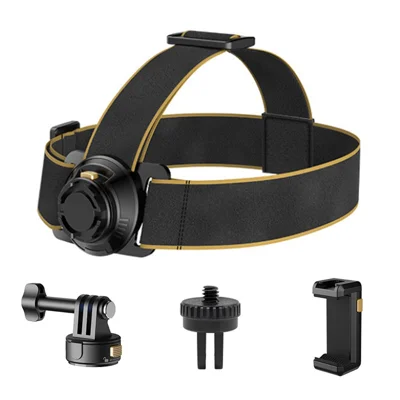 Gp-034 First-Person View Head-Mounted Bracket Headband+For GoPro Magnetic Adapter Base+Phone Clip