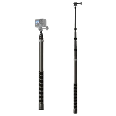 JMARY MT-65 3m Carbon Fiber Selfie Stick Monopod 5 Section Extension Pole for Action Cameras