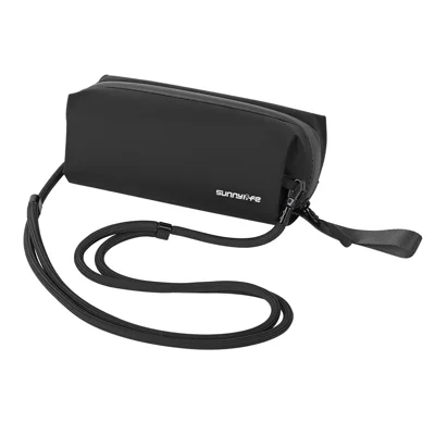SUNNYLIFE B018 Universal Soft Case for Action Cameras Storage Bag Travel Organizer with Shoulder Strap - Black