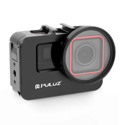 PULUZ PU966B For Insta360 Ace Pro  /  Ace Metal Protective Frame with 52mm UV Filter and Lens Cap