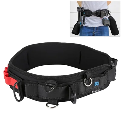 PULUZ PU234 For DSLR Camera Adjustable Waist Belt Climbing Photography Strap with Hooks