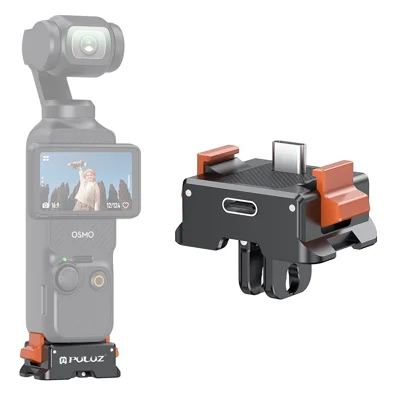 PULUZ PU734B For DJI Osmo Pocket 3 Type C Charging Base Quick Release Mount Adapter Camera Accessories