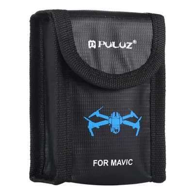 PULUZ PU2401 For DJI  /  Sony  /  Nikon  /  Canon Lithium Battery Safety Storage Bag Fireproof Explosion Proof Single Battery Pouch