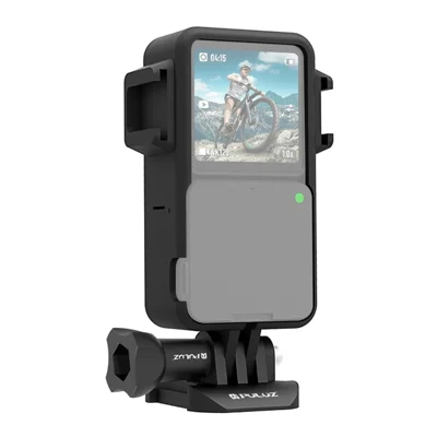 PULUZ PU572B For DJI Action 2 Protective Frame ABS Shockproof Frame with 2 Hot Shoe Mounts