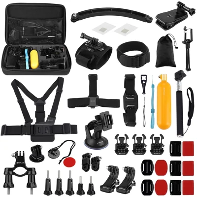 PULUZ PKT39 50 in 1 Combo Kits with Storage Case for GoPro HERO11 Black / HERO10 Black / HERO9 Black / HERO8 Black / HERO7
