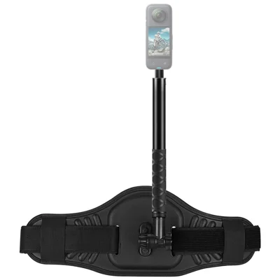 PULUZ PU907 Waist Belt Mount Strap for Insta360 ONE X / GoPro Fusion / Ricoh Theta S / Theta V / Theta SC Action Camera with Selfie Stick Kit Set