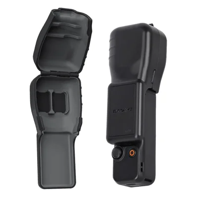SUNNYLIFE For DJI Osmo Pocket 3 Camera Lens Screen Protective Case with Magnetic Storage Slot for Lens Filters - Black