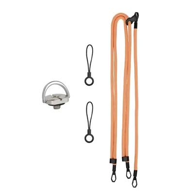 SUNNYLIFE OP3-GS022 For DJI Osmo Pocket 3 Multifunction Crossbody Lanyard Detachable Hand Strap - Orange
