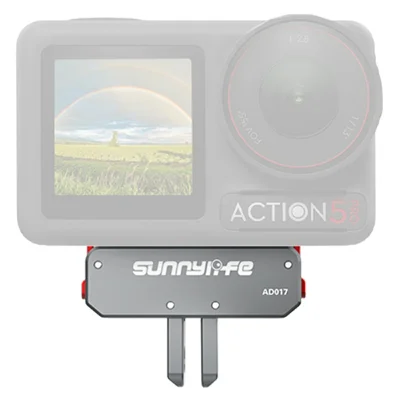 SUNNYLIFE AD017 Sports Camera Metal Magnetic Adapter for DJI Osmo Nano / 360 / Action 5 Pro / 4 / 3 Quick Release Mount Aluminum Alloy