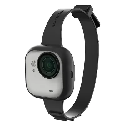 SUNNYLIFE GU-ZD043 For Insta360 Go Ultra Silicone Case Wristband Cover Multi-Functional Camera Accessory - Black