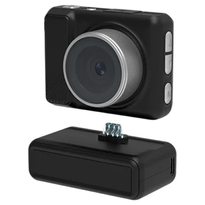 Câmera Retrô Mini com Filtro, Gravador de Vídeo, Zoom Digital 16X, Suporte para Cartão TF, Tela de 2,0 Polegadas, 5MP - Preto