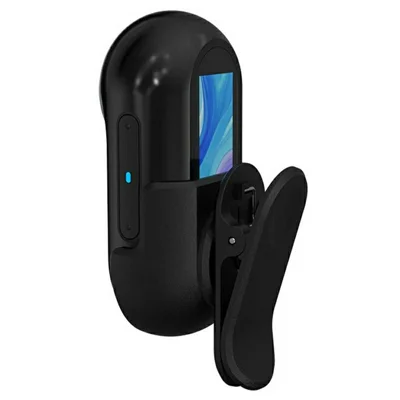 A100 0,96-дюймовый экран Thumb Camera 1080P HD Запись Outdoor Sports Pocket Camera с зажимом на спине - Черный
