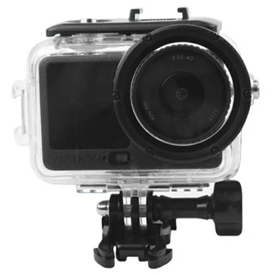 For DJI Osmo Action 6 Waterproof Case 60m Diving Action Camera Protective Shell with HD Tempered Glass Lens