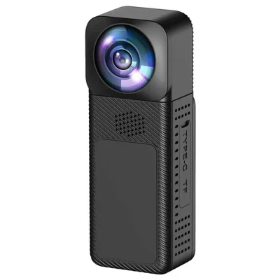 DV04 Thumb Camera Ultra Long Battery Life Magnetic Sports Camera HD Outdoor Portable Camera (No Memory Card) - Black