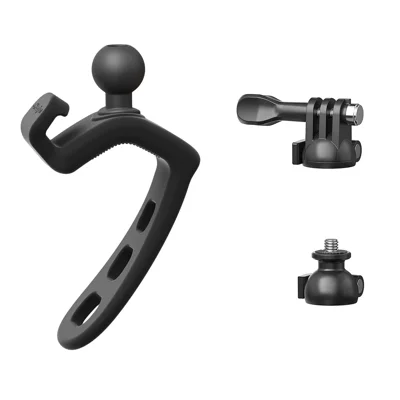 AMAGISN AM2 Action Camera Mount for Insta360 / DJI / GoPro Shock Absorbing Silicone Bracket - Black