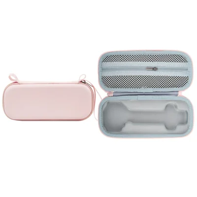 For DJI Osmo Pocket 4P Storage Case PU Leather Shockproof Portable Protective Bag - Pink