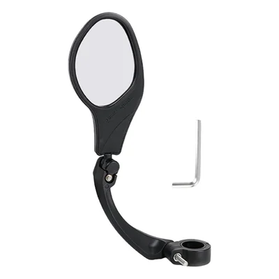 BENGGUO BG-5097 1 pièce Rétroviseur vélo réglable à 360 degrés Réflecteur convexe pour cyclisme - Gauche