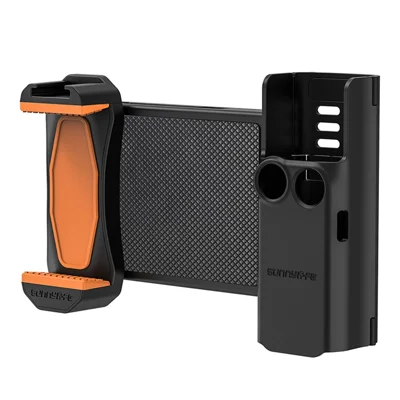 SUNNYLIFE OP3-AD744 For DJI Osmo Pocket 3 Expanded Cell Phone Holder with Storage Case, Action Camera Extension Handle with 1 / 4 Screw