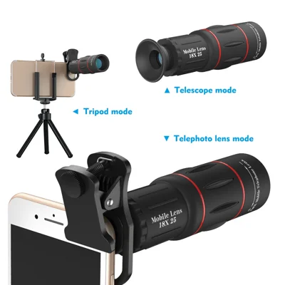 APEXEL APL-T18XZJ Универсальный телескоп с 18-кратным зумом и мини-настольным штативом для смартфона