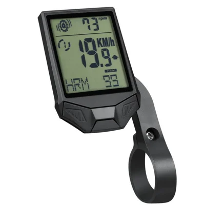 XH-BC335-LCD Kabellose Fahrrad-Computer-Herzfrequenz-Cadence-Sensor, multifunktionale wasserdichte LCD-Anzeige, Fahrrad-Computer - Schwarz