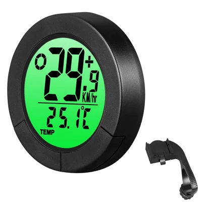 B50-BC23 1.57" Display Fahrradtacho Temperaturmessung Wasserdicht Fahrradcode Meter mit Verlängerungshalterung