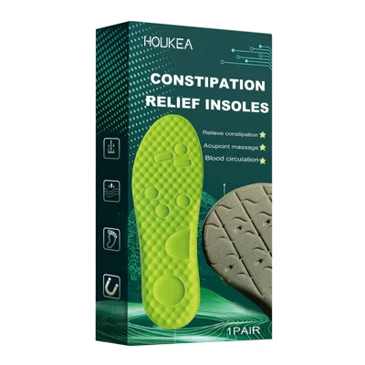HOUKEA 1 Pair Soothing Insoles Soft Breathable Cushioning for Sports Running Outdoor