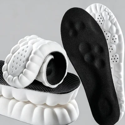 ZERILUNA PU Foam Shock Absorbing Breathable Sports Insole with Massage Points Honeycomb Structure Insole for Outdoor - 35/36