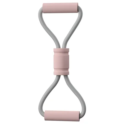 AMYUP Figur 8 Fitness Widerstandsband Yoga Gurt Fitness Zugseile Workout Elastisches Übungsband - Rosa